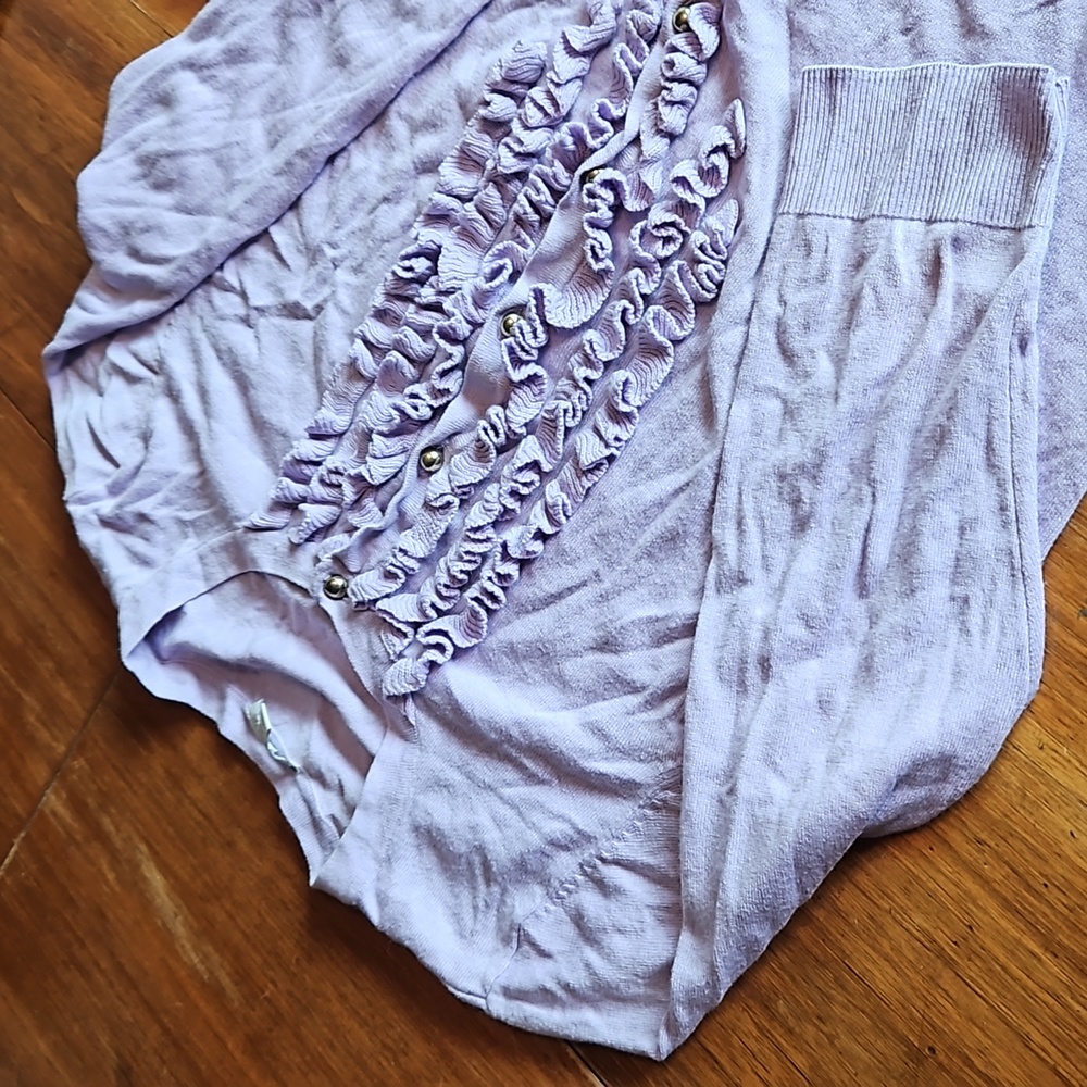 TALBOTS petite Small Purple Cardigan - Picture 2 of 5
